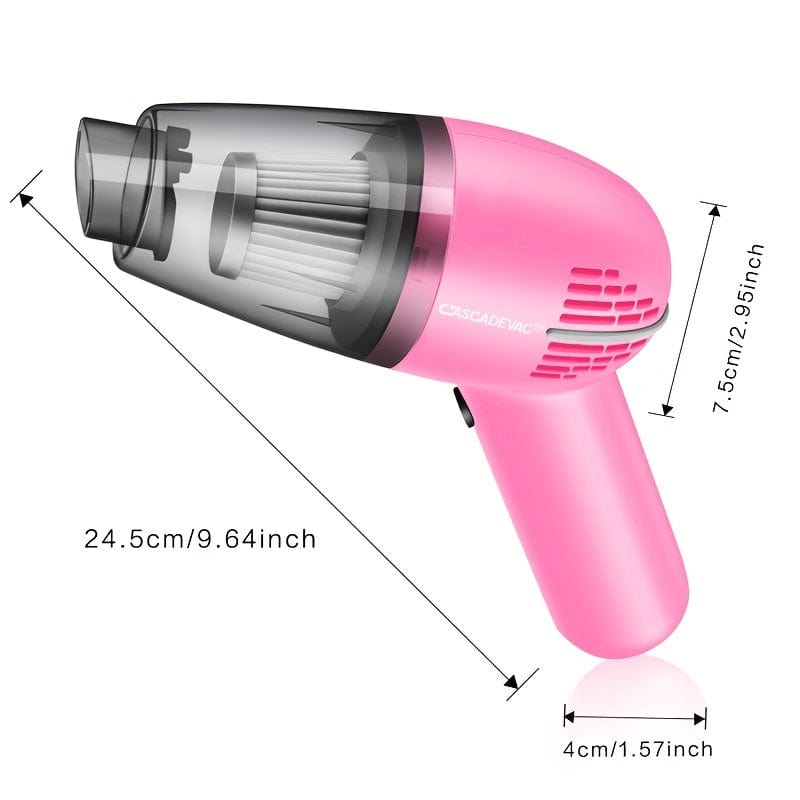 Planet Gates A4-1 Wired Pink Car Vacuum Cleaner Strong Suction Super Power Dry And Wet Cleaning Cat Hair Pet Hair Multifunctional Portable Mini Handheld