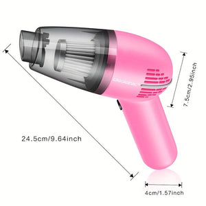 Planet Gates A4-1 Wired Pink Car Vacuum Cleaner Strong Suction Super Power Dry And Wet Cleaning Cat Hair Pet Hair Multifunctional Portable Mini Handheld