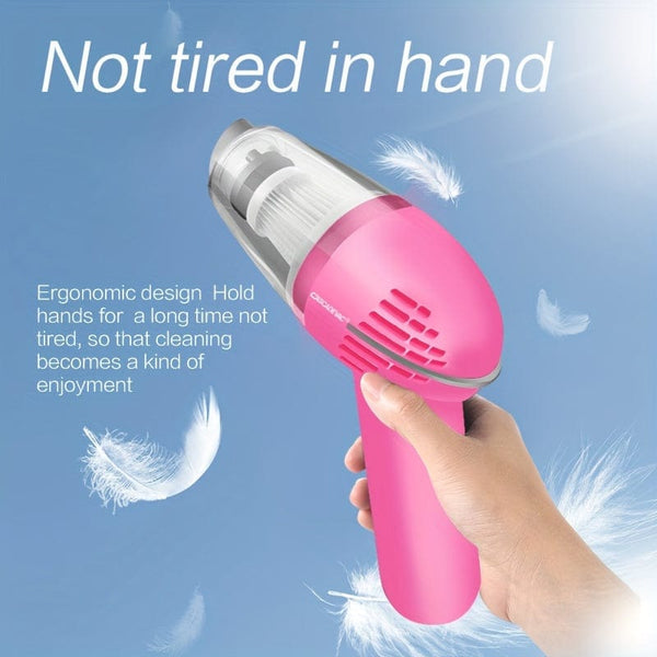 Planet Gates A4-1 Wired Pink Car Vacuum Cleaner Strong Suction Super Power Dry And Wet Cleaning Cat Hair Pet Hair Multifunctional Portable Mini Handheld