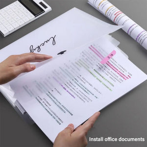 Planet Gates A4 5/8/12 Pockets File Folder Test Paper Storage Folder Waterproof File Organizer Classified Large Capacity Portfolio Organizer