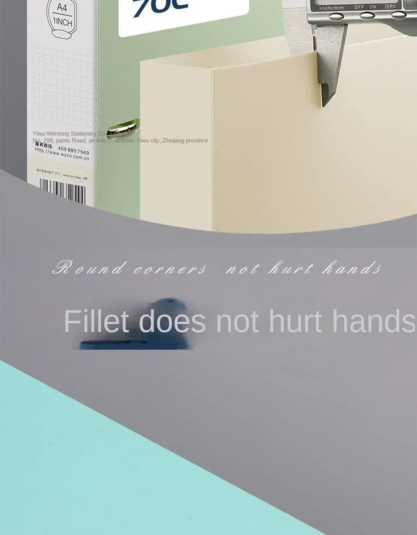 Planet Gates A4 Binder D-Type Punch Folder Office Storage File Ring Waterproof Test Paper Data Storage Folder 4 Hole Binder Learning Supplies