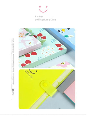 Planet Gates A4 File Bag Organizer Data Book Document Large Capacity Waterproof File Pouch Bill Folder Holder Portfolio Office Stationery