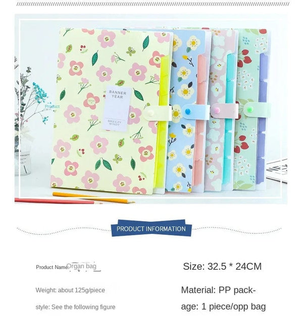 Planet Gates A4 File Bag Organizer Data Book Document Large Capacity Waterproof File Pouch Bill Folder Holder Portfolio Office Stationery