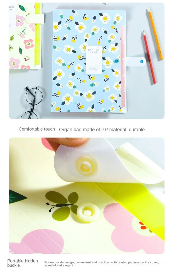 Planet Gates A4 File Bag Organizer Data Book Document Large Capacity Waterproof File Pouch Bill Folder Holder Portfolio Office Stationery