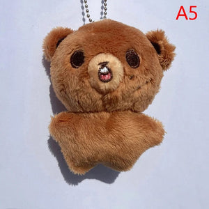 Planet Gates A5 1pc Kpop Cartoon Cheetah Lee Doyoung Mark Same Plush Keyrings Q Styles Mini Gomdo Lee Taeyong Keychains Key Rings Bag Pendants