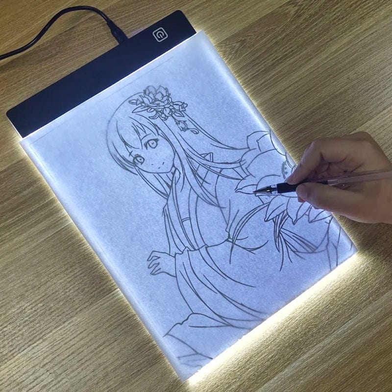 Planet Gates A5-3 Level Dimmable Led Drawing Copy Pad 3 Level Dimmable Board Table Animation Painting Educational Toys Gift Adjustable Light Notepad For Children