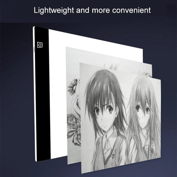 Planet Gates A5-3 Level Dimmable Led Drawing Copy Pad 3 Level Dimmable Board Table Animation Painting Educational Toys Gift Adjustable Light Notepad For Children