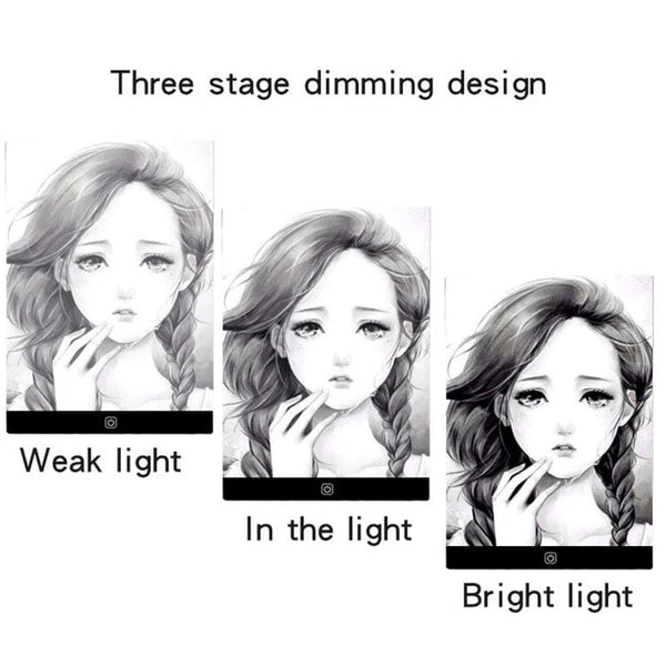 Planet Gates A5-3 Level Dimmable Led Drawing Copy Pad 3 Level Dimmable Board Table Animation Painting Educational Toys Gift Adjustable Light Notepad For Children