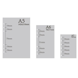 Planet Gates A5 A6 Loose Leaf Notebook Refill Spiral Binder Inner Page Diary Weekly Monthly Planner To Do List Line Dot Grid Inside Paper