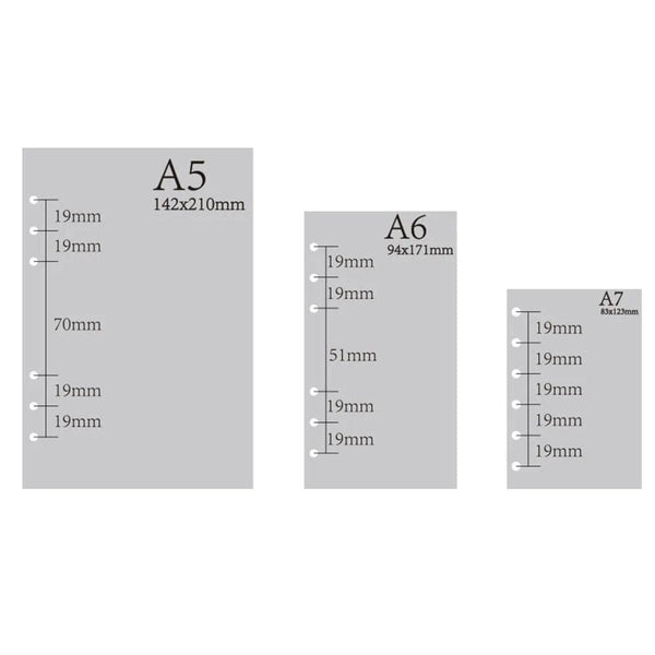 Planet Gates A5 A6 Loose Leaf Notebook Refill Spiral Binder Inner Page Diary Weekly Monthly Planner To Do List Line Dot Grid Inside Paper