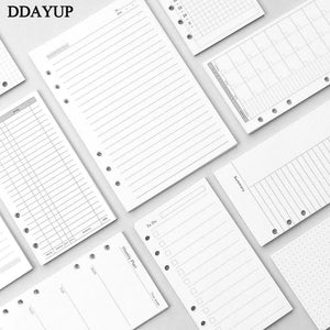 Planet Gates A5 A6 Loose Leaf Notebook Refill Spiral Binder Inner Page Diary Weekly Monthly Planner To Do List Line Dot Grid Inside Paper