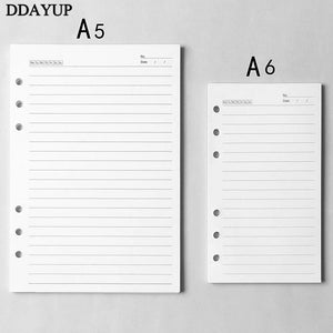 Planet Gates A5 A6 Loose Leaf Notebook Refill Spiral Binder Inner Page Diary Weekly Monthly Planner To Do List Line Dot Grid Inside Paper