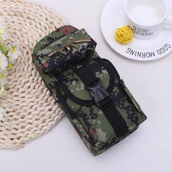 Planet Gates A5 Mini schoolbag camouflage pencil case School stationery storage bag Military backpack pen case Boy pencil bag Student pen bag
