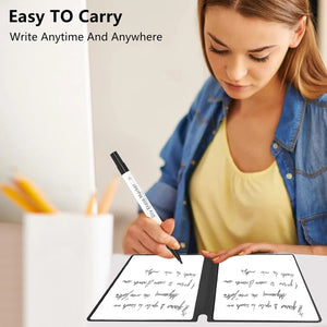 Planet Gates A5 Portable Magic Reusable Whiteboard Notebook Weekly Planner Stylish Office Notebooks Memo Whiteboard with Pen Erasing Clot