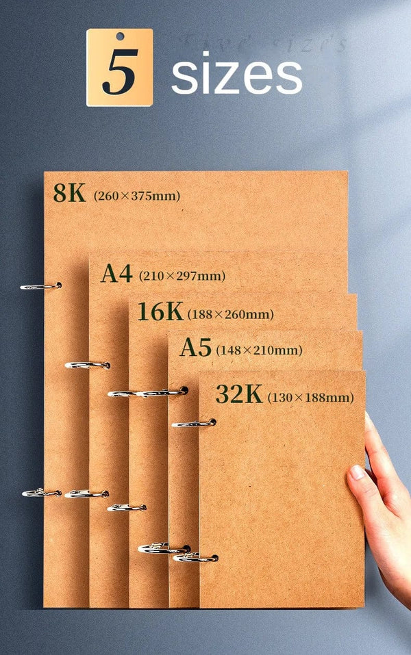 Planet Gates A5 Professional sketchbook Thick paper Spiral notebook Art school supplies Pencil drawing notepad stationery cute gel pens penci