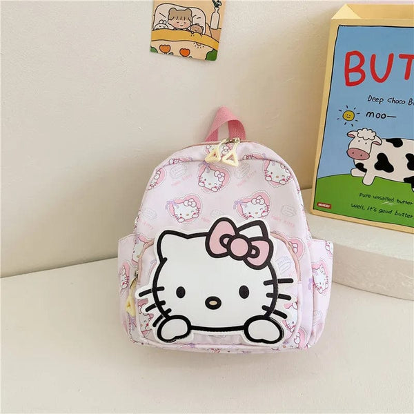 Planet Gates A6  big 1pcs Sanrio Kids Schoolbag Backpack Hello Kitty Kuromi Cinnamoroll Printed Oxford Cloth Kindergarten Girl Backpack School Supplies