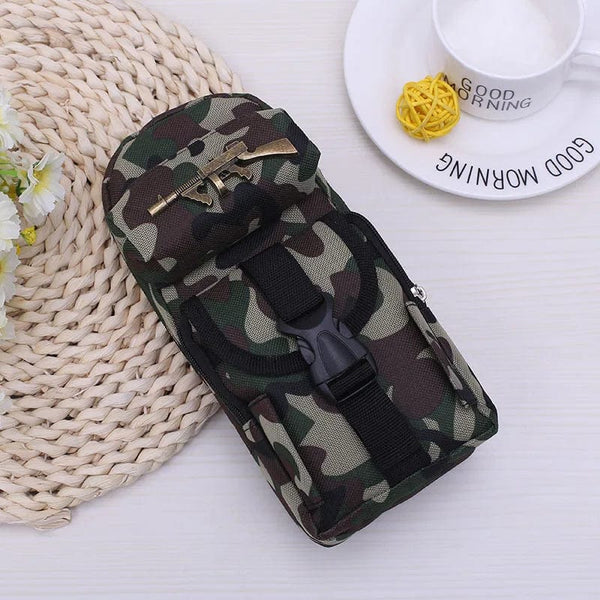 Planet Gates A6 Mini schoolbag camouflage pencil case School stationery storage bag Military backpack pen case Boy pencil bag Student pen bag
