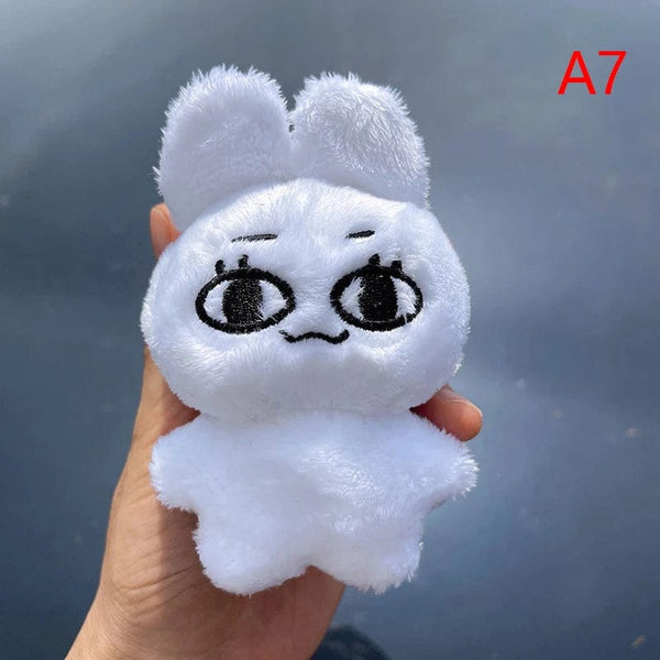 Planet Gates A7 1pc Kpop Cartoon Cheetah Lee Doyoung Mark Same Plush Keyrings Q Styles Mini Gomdo Lee Taeyong Keychains Key Rings Bag Pendants