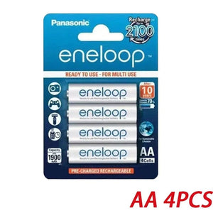 Planet Gates AA 12PCS Panasonic Eneloop original AA AAA rechargeable battery 1.2v 1900mAh 800mAh pre-charged nimh suitable for flashlight camera toys