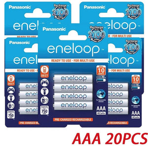 Planet Gates AA 12PCS Panasonic Eneloop original AA AAA rechargeable battery 1.2v 1900mAh 800mAh pre-charged nimh suitable for flashlight camera toys