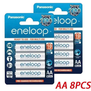Planet Gates AA 12PCS Panasonic Eneloop original AA AAA rechargeable battery 1.2v 1900mAh 800mAh pre-charged nimh suitable for flashlight camera toys