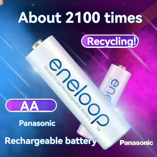 Planet Gates AA 12PCS Panasonic Eneloop original AA AAA rechargeable battery 1.2v 1900mAh 800mAh pre-charged nimh suitable for flashlight camera toys