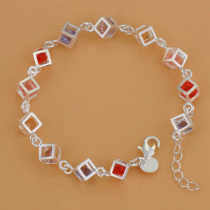 Planet Gates AB095 New 925 Sterling Silver Bracelet Bead High Quality Romance Chain For Women Fashion Engagement Party Wedding Jewelry Gift