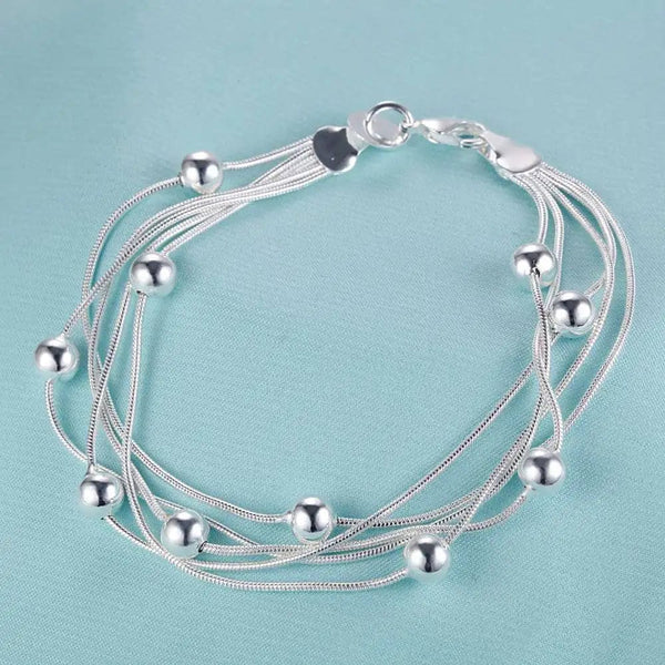 Planet Gates AB095 New 925 Sterling Silver Bracelet Bead High Quality Romance Chain For Women Fashion Engagement Party Wedding Jewelry Gift