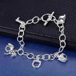 Planet Gates AB095 New 925 Sterling Silver Bracelet Bead High Quality Romance Chain For Women Fashion Engagement Party Wedding Jewelry Gift