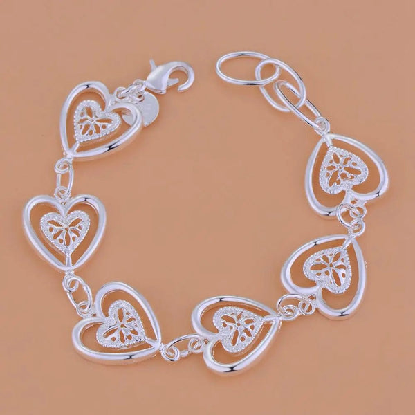 Planet Gates AB095 New 925 Sterling Silver Bracelet Bead High Quality Romance Chain For Women Fashion Engagement Party Wedding Jewelry Gift