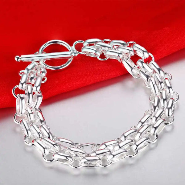 Planet Gates AB095 New 925 Sterling Silver Bracelet Bead High Quality Romance Chain For Women Fashion Engagement Party Wedding Jewelry Gift