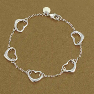 Planet Gates AB095 New 925 Sterling Silver Bracelet Bead High Quality Romance Chain For Women Fashion Engagement Party Wedding Jewelry Gift