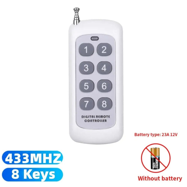 Planet Gates ABCD Key 433 Mhz RF 1 2 3 4 6 8 CH EV1527 Learning Code Remote Control Wireless Transmitter Switch for garage door gate Alarm Key