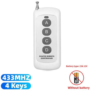 Planet Gates ABCD Key 433 Mhz RF 1 2 3 4 6 8 CH EV1527 Learning Code Remote Control Wireless Transmitter Switch for garage door gate Alarm Key