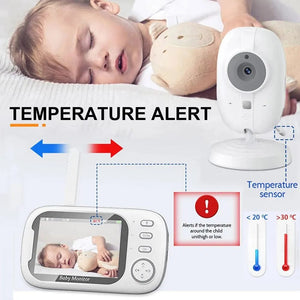 Planet Gates ABM600-USB 3.5 Inch Wireless Video Baby Monitor Mother Kids Two-way Audio Baby Nanny Security Camera Night Vision Temperature Monitoring