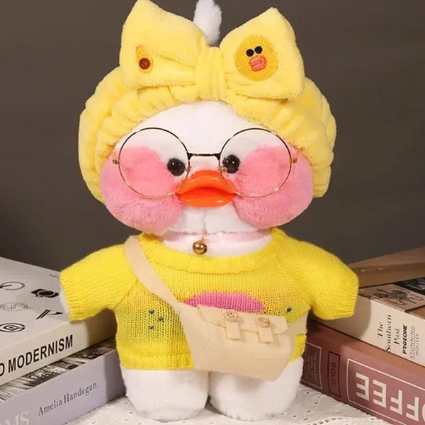 Planet Gates about 30cm / style 2 30cm Cute Cartoon Lalafanfan Duck Plush Toys Soft Duck Stuffed Dolls Pillow Decor Christmas Birthday Gifts for Girl Friends
