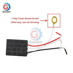 Planet Gates AC 220V 1A Electrical Equipment Table light Parts On/off 1 Way Touch Control Sensor Desk light Parts Touch for Bulb Lamp Switch
