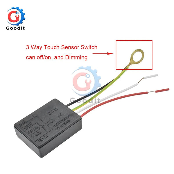 Planet Gates AC 220V 1A Electrical Equipment Table light Parts On/off 1 Way Touch Control Sensor Desk light Parts Touch for Bulb Lamp Switch