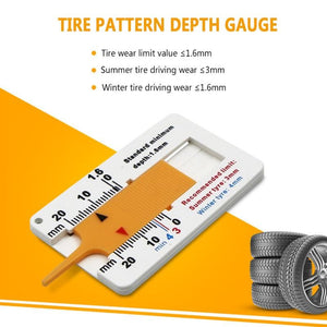 Planet Gates Accurately Measure Your Tire Tread Depth with this 0-20mm Car Wheel Tire Depth Gauge!