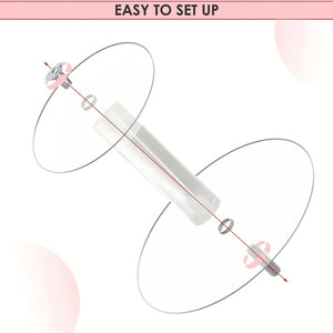 Planet Gates Acrylic 1pc Clear Acrylic 4 Tier Cupcake Stand - Perfect for Weddings, Birthdays, and Parties - Elegant Round Glass Cupcake Holder for Desserts and Pastries