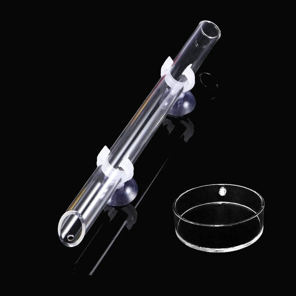 Planet Gates Acrylic Aquarium Feeder Tube Dish Transparent Fish Tank Shrimp Snail Shrimp Food Feeding Bowl Aquarium Feeding Accessories