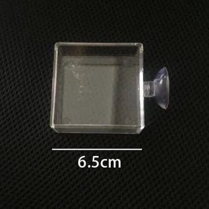 Planet Gates Acrylic Aquarium Feeder Tube Dish Transparent Fish Tank Shrimp Snail Shrimp Food Feeding Bowl Aquarium Feeding Accessories