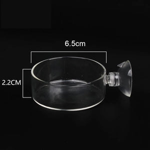 Planet Gates Acrylic Aquarium Feeder Tube Dish Transparent Fish Tank Shrimp Snail Shrimp Food Feeding Bowl Aquarium Feeding Accessories
