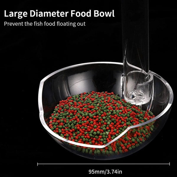 Planet Gates Acrylic Feeder Tube Dish Transparent Fish Tank Shrimp Snail Food Feeder Bowl Feeding Aquarium Accessories Shrimp Feeders