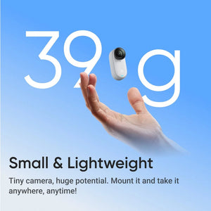 Planet Gates Action Kit W128GB / CHINA Insta360 GO 3S – 4K Tiny Camera, Portable and Versatile, Hands-Free, POV, Mount Anywhere, Stabilization