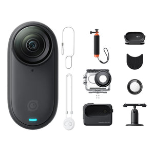 Planet Gates Action Kit W128GB / CHINA Insta360 GO 3S – 4K Tiny Camera, Portable and Versatile, Hands-Free, POV, Mount Anywhere, Stabilization