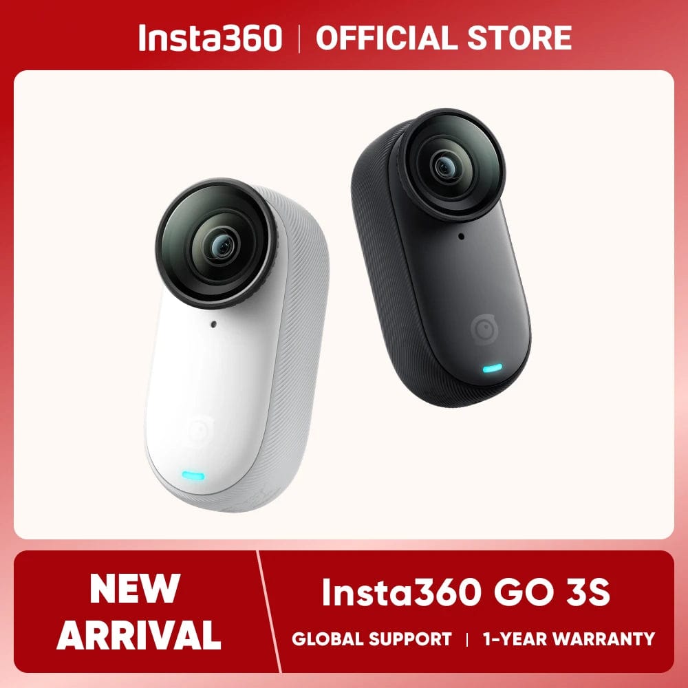 Planet Gates Action Kit W128GB / CHINA Insta360 GO 3S – 4K Tiny Camera, Portable and Versatile, Hands-Free, POV, Mount Anywhere, Stabilization
