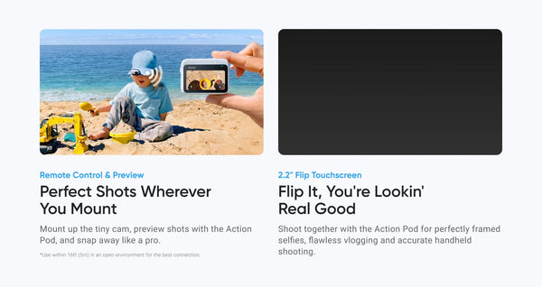 Planet Gates Action Kit W128GB / CHINA Insta360 GO 3S – 4K Tiny Camera, Portable and Versatile, Hands-Free, POV, Mount Anywhere, Stabilization