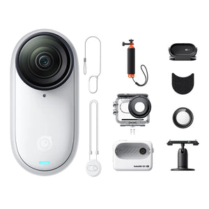 Planet Gates Action Kit W128GB / CHINA Insta360 GO 3S – 4K Tiny Camera, Portable and Versatile, Hands-Free, POV, Mount Anywhere, Stabilization