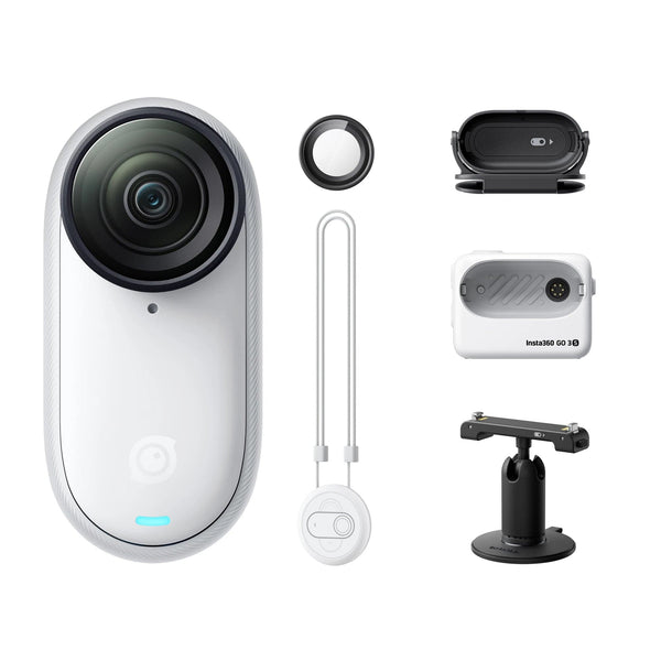 Planet Gates Action Kit W128GB / CHINA Insta360 GO 3S – 4K Tiny Camera, Portable and Versatile, Hands-Free, POV, Mount Anywhere, Stabilization